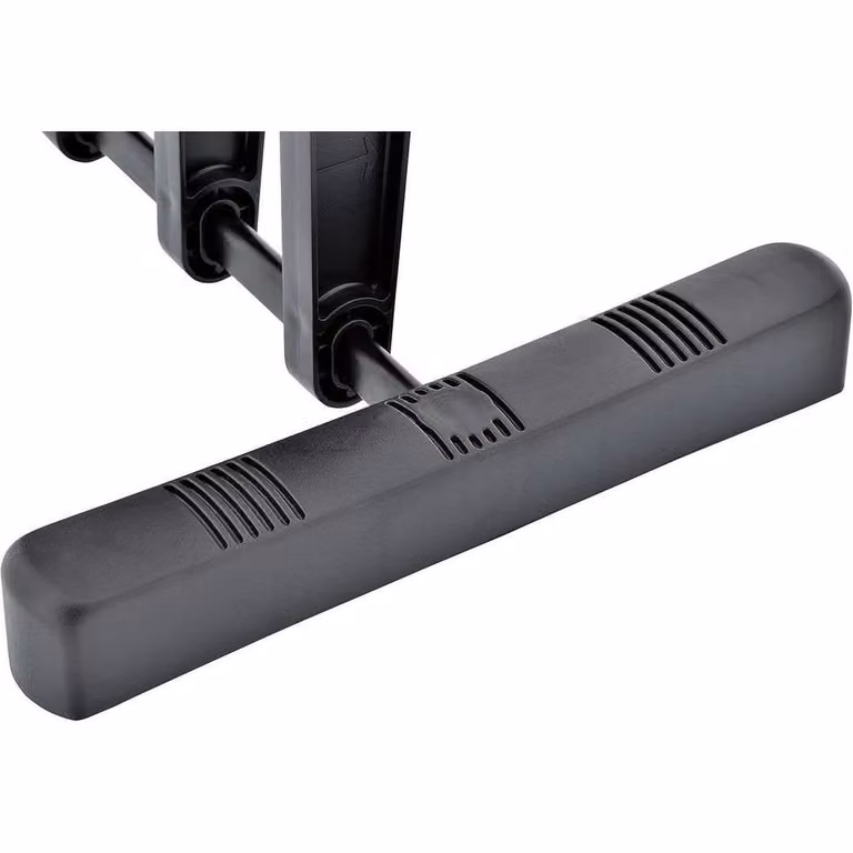 KORVIXA Matt Black Freestanding Plastic Shoe Rack for 3 Pairs of Wellington Boots