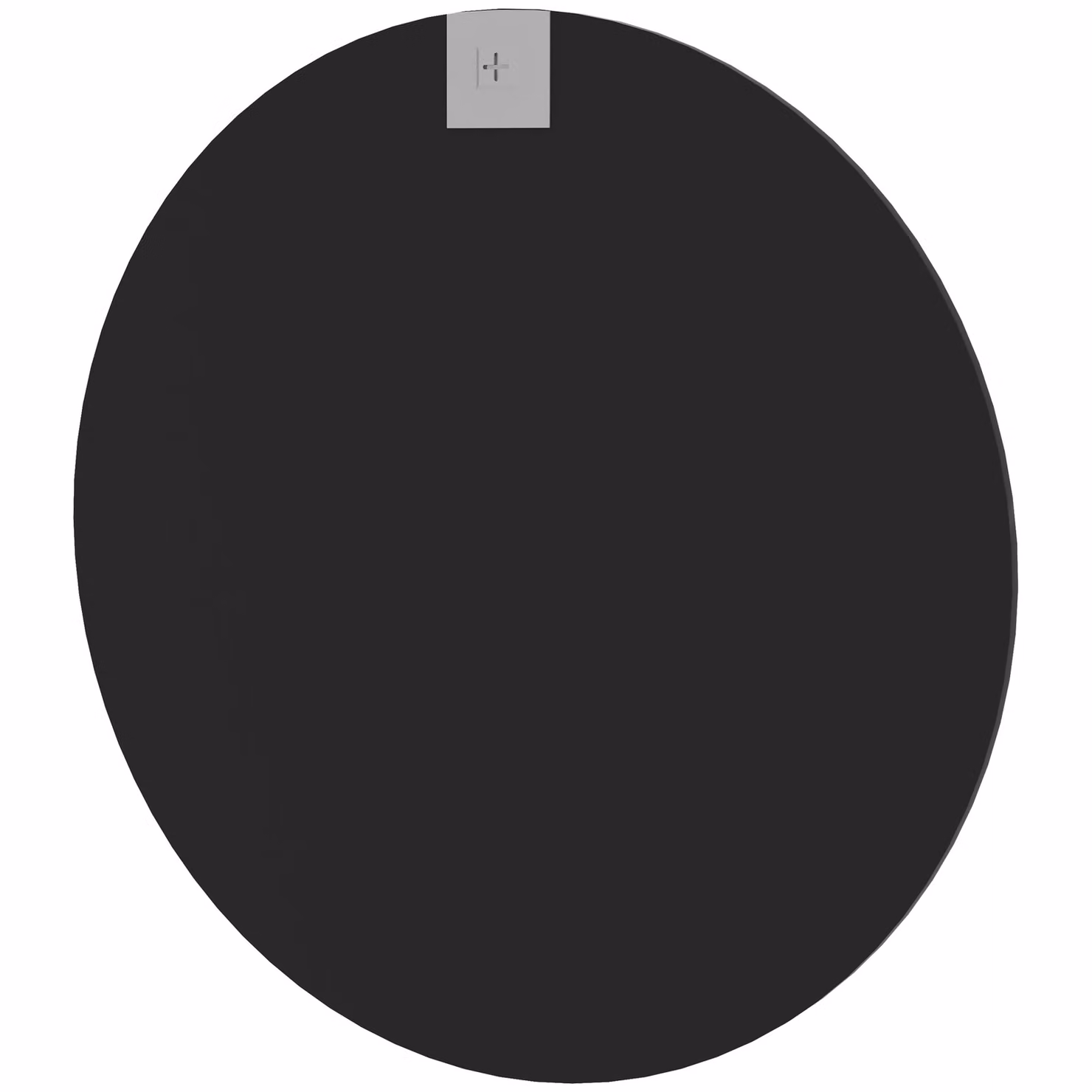 HOMCOM Modern Round Wall Mirror in Black, Diameter: 61 cm – 3