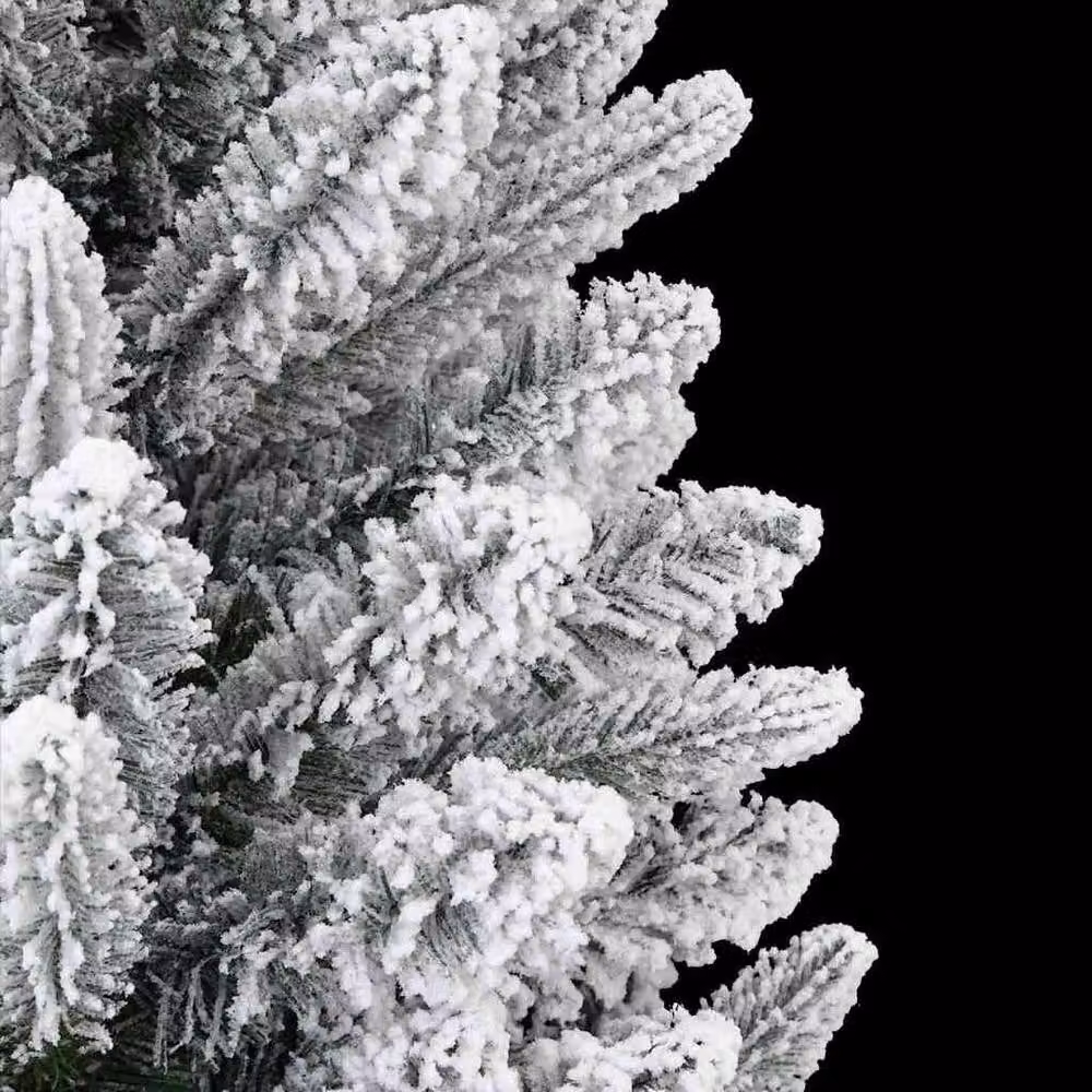 Berkfield Home Green Artificial Christmas Tree with 150 White LEDs, W/D/H: 63 x 63 x 150 cm – 4