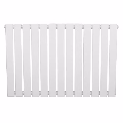 Monster Shop Modern Designer Single Column Radiator in Gloss White, H 91.0 cm x W 60.0 cm