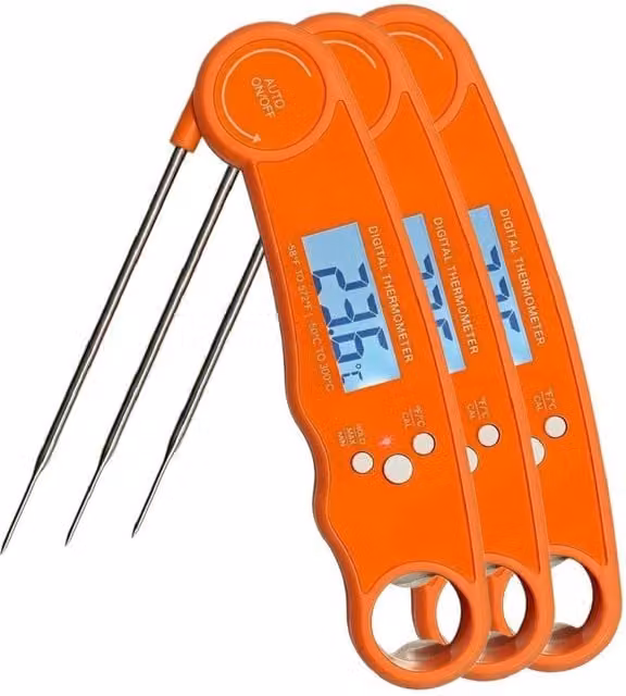 Alivio Digital Meat Thermometer in Orange