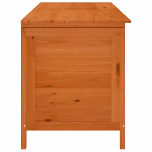 vidaXL Brown Rustic Garden Storage Box in Solid Wood, W/D/H: 150 x 50 x 56.5 cm – 4