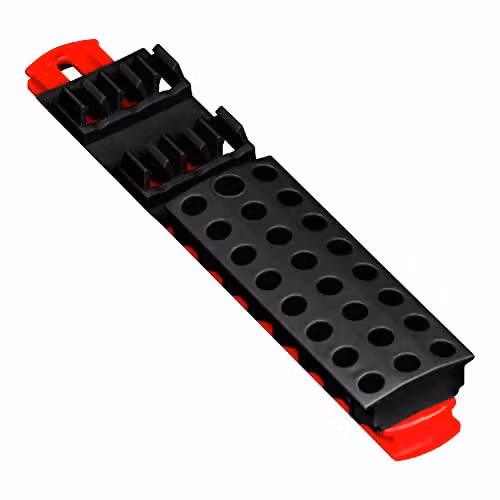 Ernst Manufacturing 30 Tool Magnetic Bit Buddy 1/4 inch Hex Bit Holder in Red and Black – 1