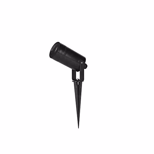 Netlighting Forlight Jumbo Outdoor Ground Spike Spotlight, Black, IP65, GU10 – 1