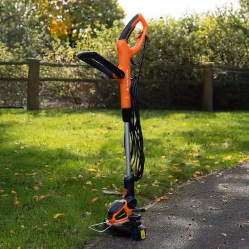 Yard Force ET U25 Corded Electric Grass Trimmer and Edger, 350W, 25cm Cutting Width, Telescopic Shaft, Orange – 4