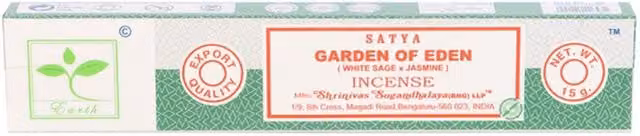 Satya Garden of Eden Earth Floral Incense Sticks, Green