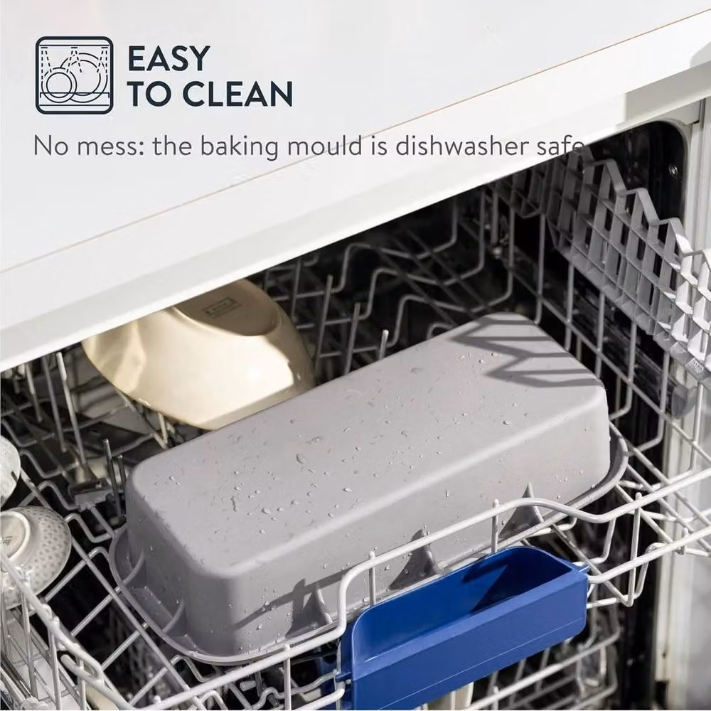 Havendro Non-Stick Silicone Rectangular Loaf Tin in Grey – 3