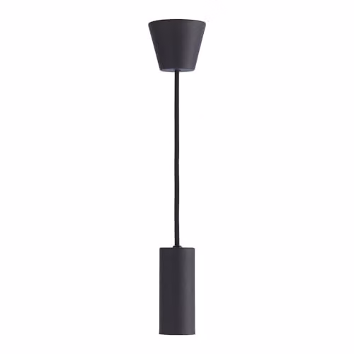 SYLVANIA SylPendant Decorative Metal Cylinder Pendant Light, Black, Pack of 4