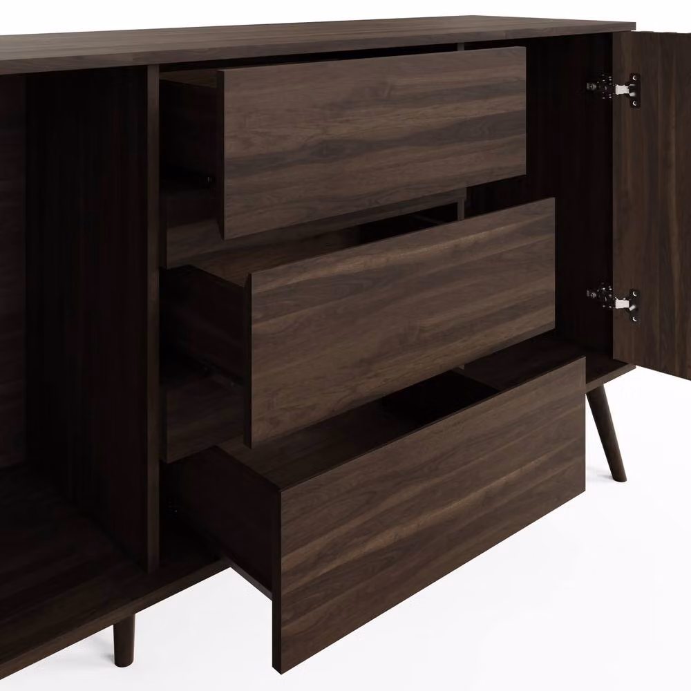 GFW Rowan Large Sideboard in Walnut Brown – 3