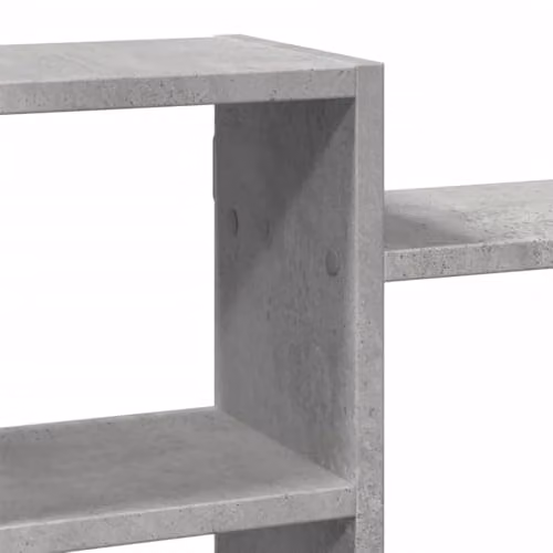 vidaXL Wall Mounted Shelf in Concrete Grey, W/D/H: 129 x 18 x 42 cm – 3