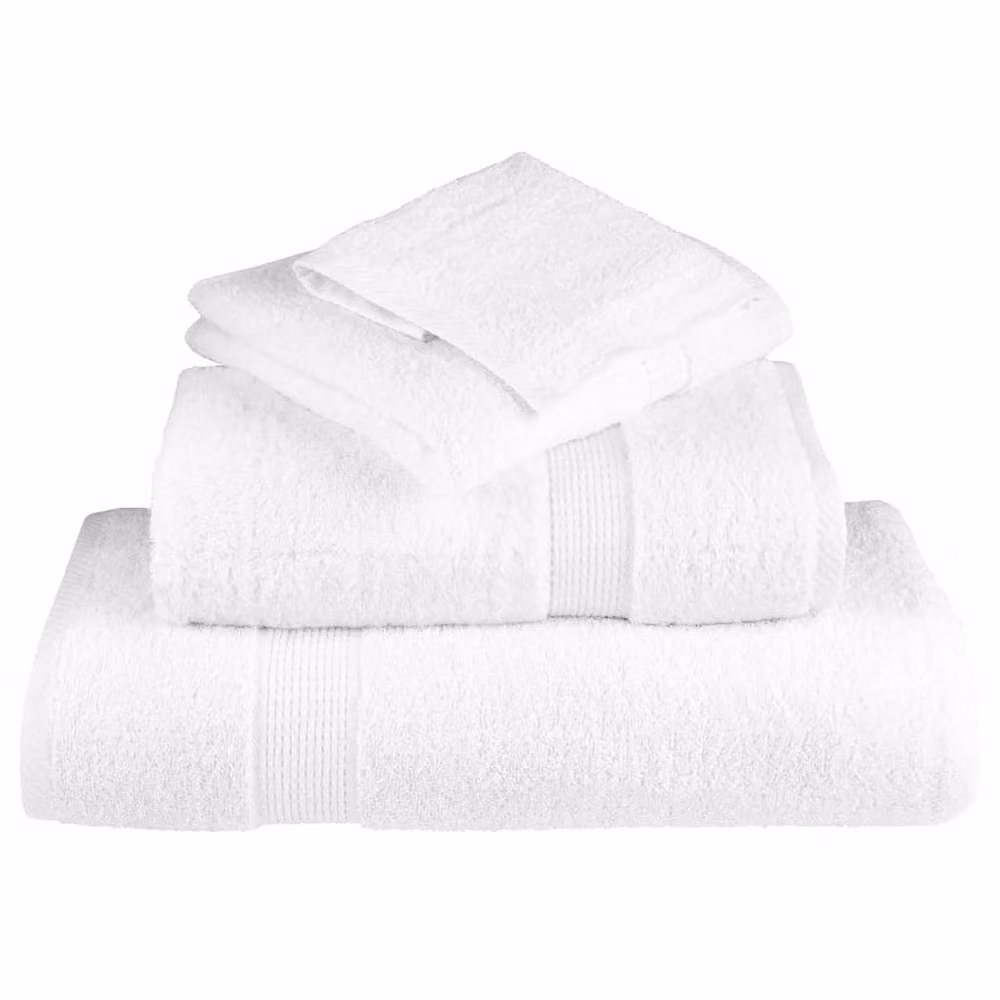 Berkfield Home SOLUND Premium Cotton Sauna Towels, 4-Piece Set, White, W: 80 cm, L: 200 cm, 600gsm – 2