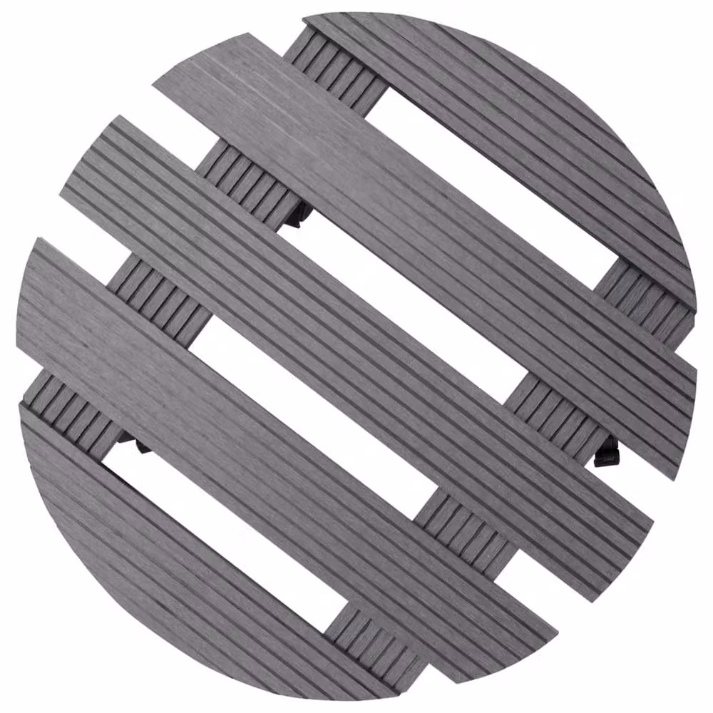 Berkfield Home WPC Plant Trolleys, 2 Pieces, Grey, W: 30 cm, D: 7.5 cm – 3