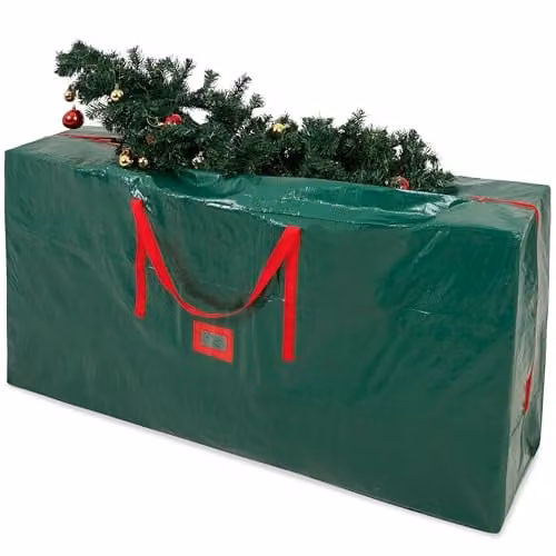 Deco Express Christmas Tree Storage Bag in Green, W/D/H: 160 x 38 x 76 cm