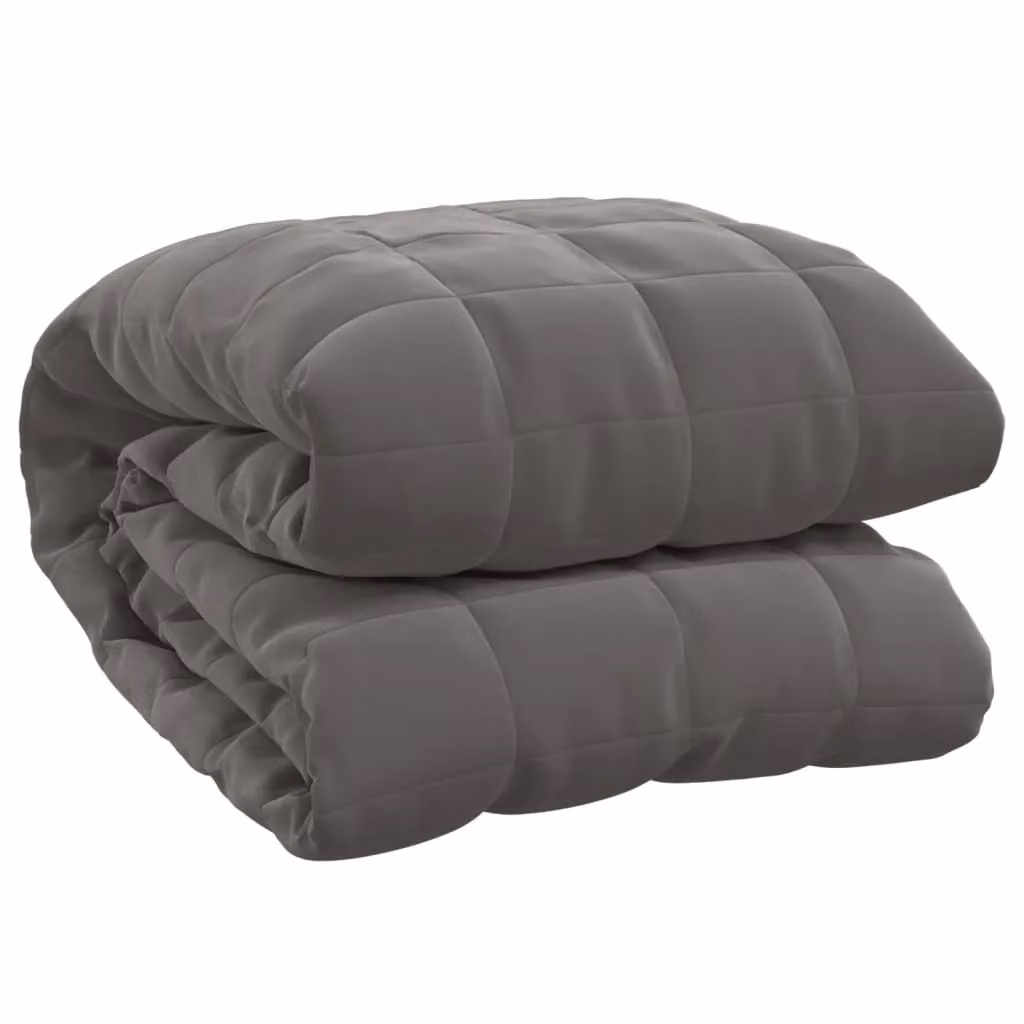 Berkfield Home Grey Weighted Blanket for Adults, W/D/H: 155 x 220 cm, 11 kg – 2