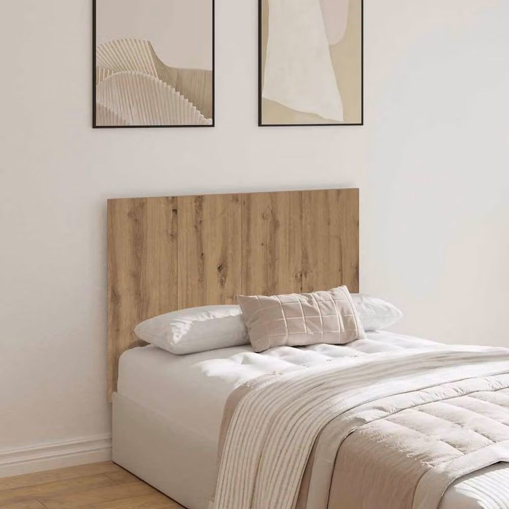 Berkfield Home Classic Bed Headboard in Artisan Oak, Brown, W: 120 cm, D: 1.5 cm, H: 80 cm – 1
