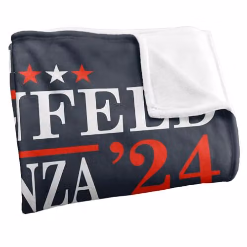 Warner Brothers Seinfeld Costanza 24 Super Soft Microfibre Throw Blanket, White, W/D: 152 x 127 cm – 2