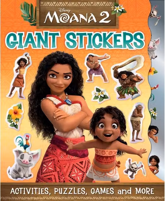 Disney Moana 2 Giant Stickers Book, Multicolour