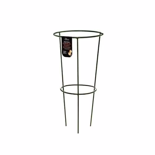 Tom Chambers Urban Green Conical Garden Plant Support Ring, Green, Diameter: 20 cm