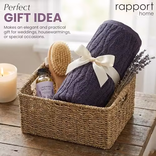 Rapport Home Safari 2-Pack Damson Bath Towels, 100% Cotton, W: 70 cm, H: 120 cm – 9