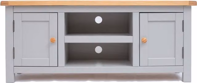 Cabinet Bits Argenta 2 Door TV Cabinet in Grey Waxed Pine – 1