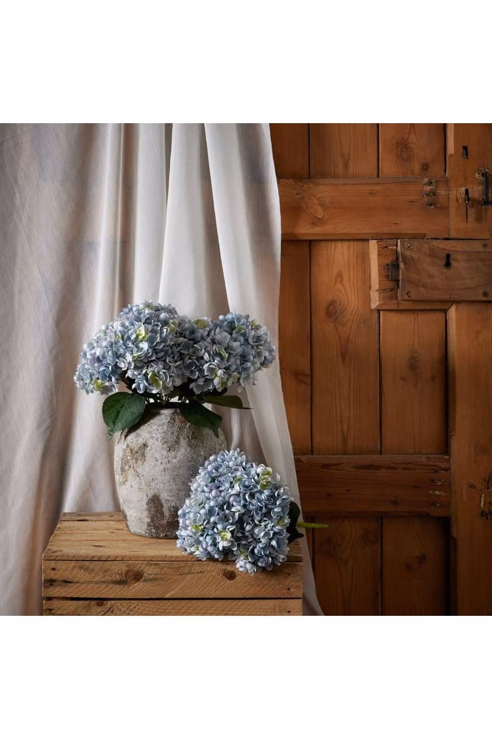 KDMD Blue Hydrangea Artificial Floral Bunch – 3