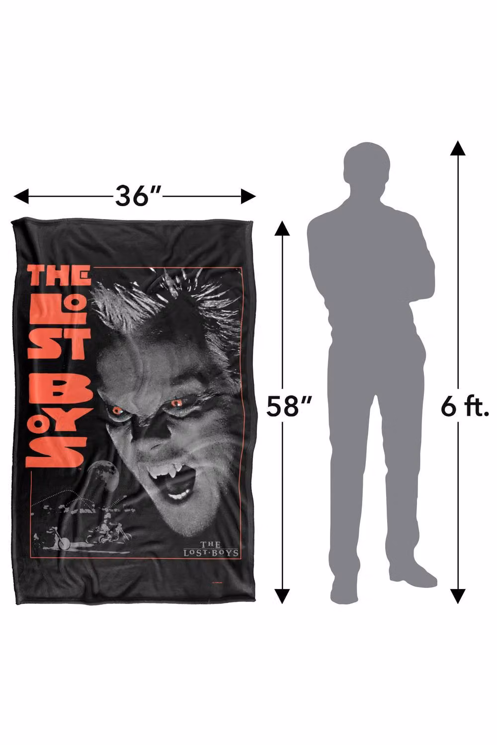 LOGOVISION The Lost Boys Fun To Be A Vampire Poster Super Soft Fleece Snuggle Blanket, Multicolour – 8