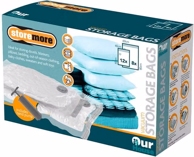 Our House Vacuum Bag Set, 20 Pieces, Transparent – 1