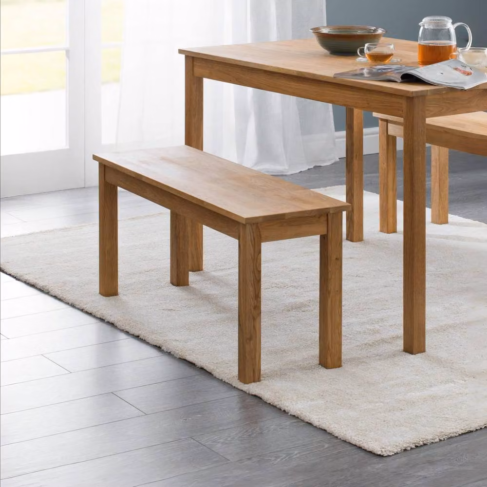 Cheshire Premium Oakridge Wooden Bench in Natural Oak – 2