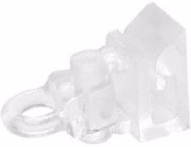 NewEdgeBlinds Clear Plastic Roman Blind Clip On Cord Toggles, Pack of 10