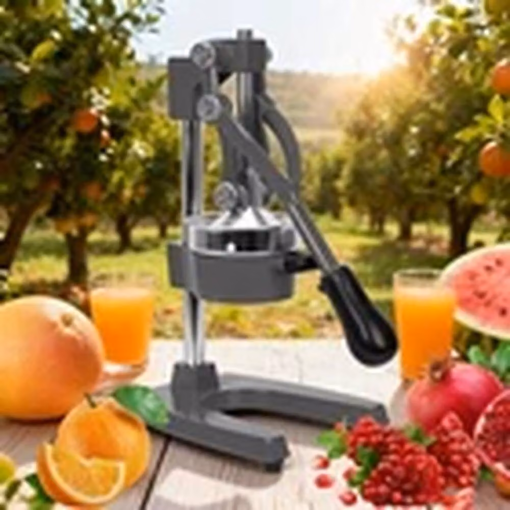 EONLION Cast Iron Manual Citrus Press Fruit Squeezer Extractor, Grey – 4