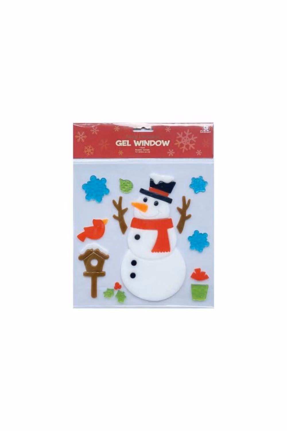 KDMD Snowman Gel Window Stickers, 10 Pack, Multicolour – 2