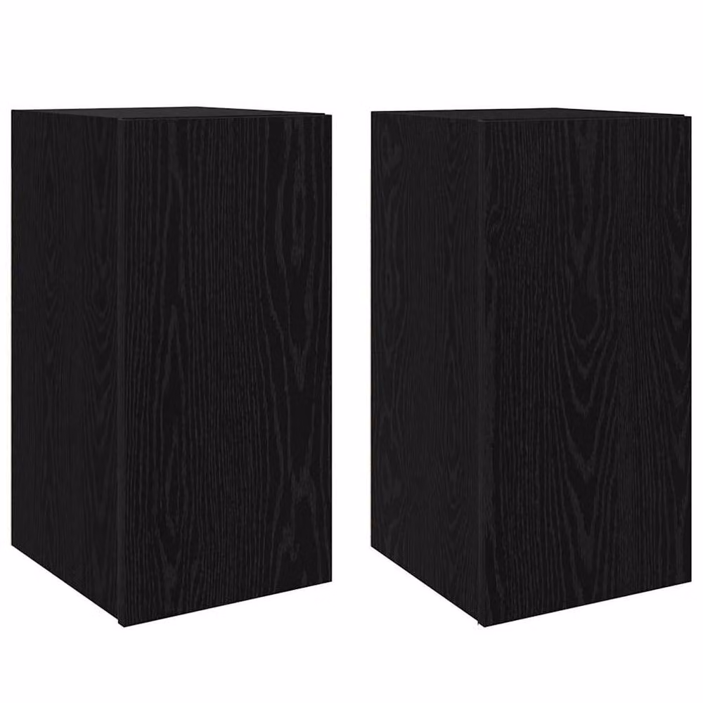 Berkfield Home 4-Piece TV Cabinet in Black Oak, W/D/H: 60 x 30.5 x 30 cm – 3