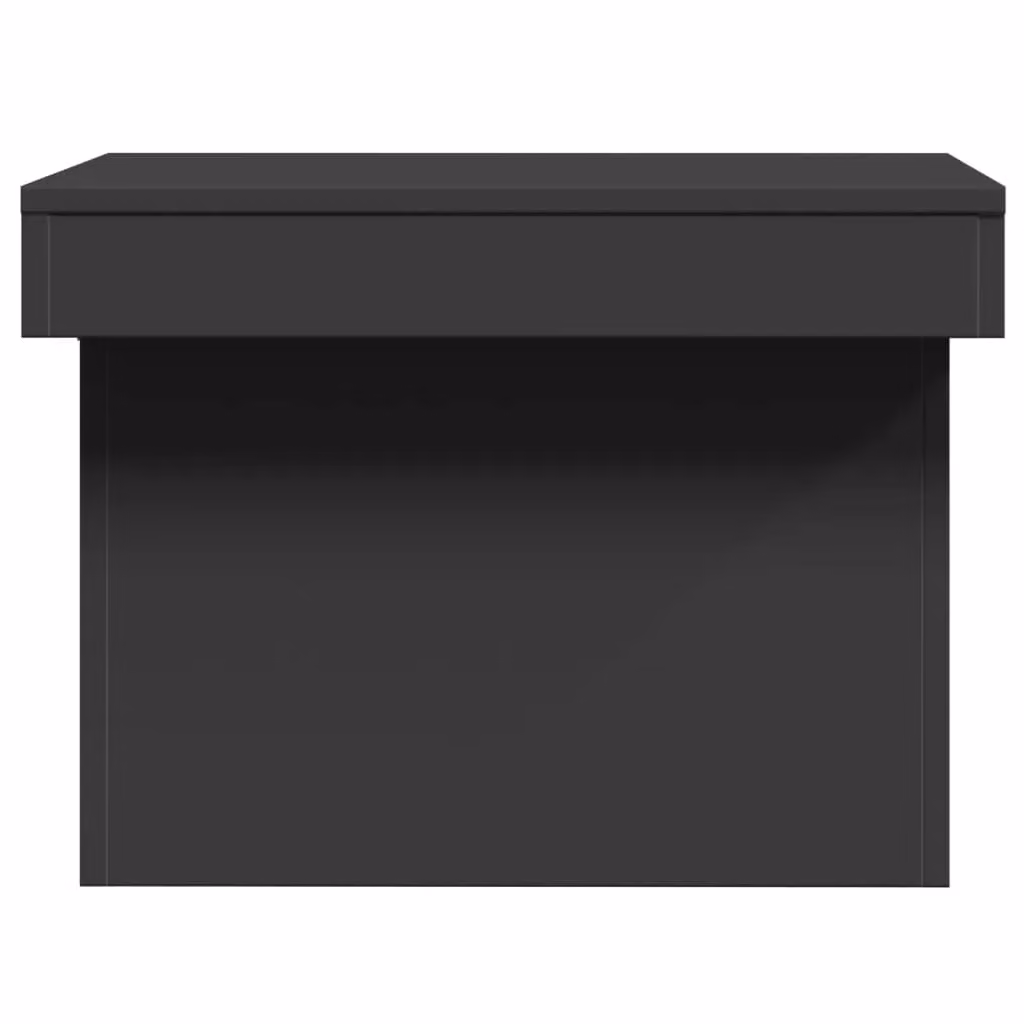 Berkfield Home Black Modern Rectangular Coffee Table W/D/H: 80 x 55 x 40 cm – 3