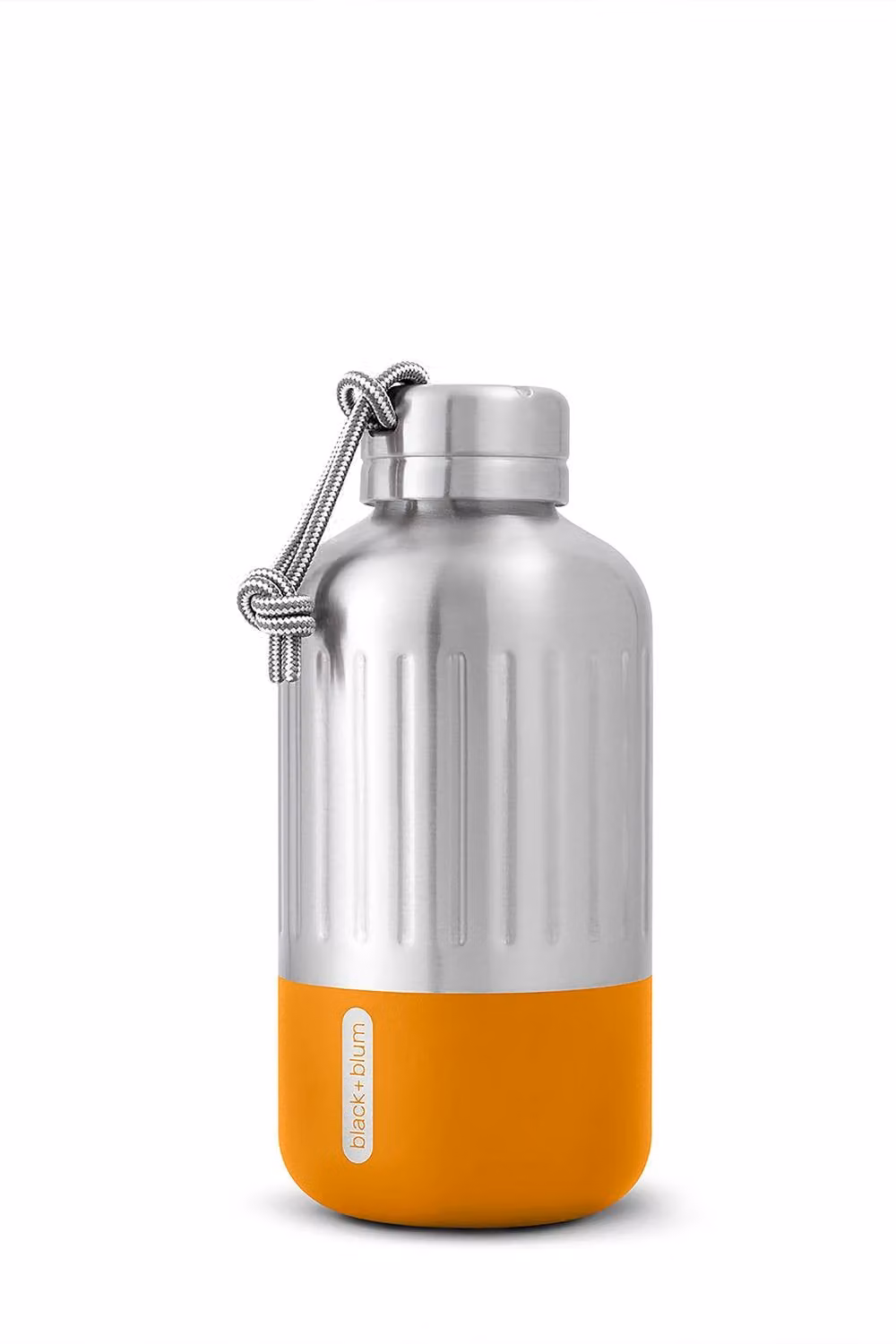 Black + Blum Explorer Vacuum Insulated Stainless Steel Water Bottle, Orange/Black, 650ml – 2