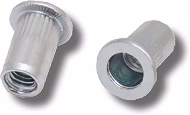 JRP Riveting Products M6 x 21.0 mm Flange Steel Rivet Nuts in Silver