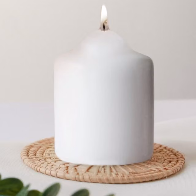 Marco Paul White Vanilla Scented Pillar Candles