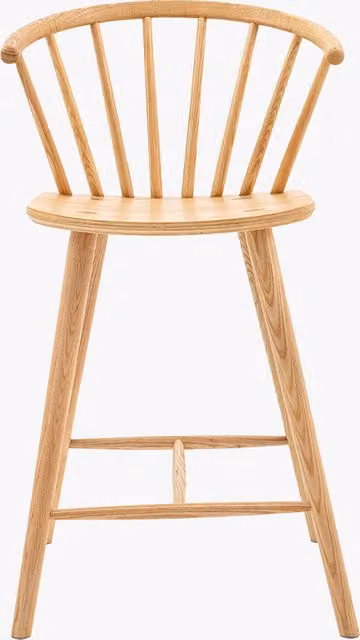 Perch & Parrow Scandinavian Oak Barstool in Sand