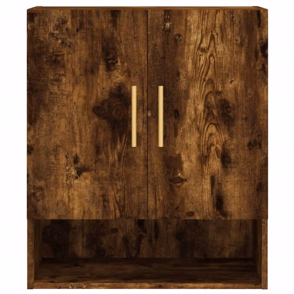 Berkfield Home Smoked Oak Wall Cabinet in Brown, W: 60 cm, D: 31 cm, H: 70 cm – 5