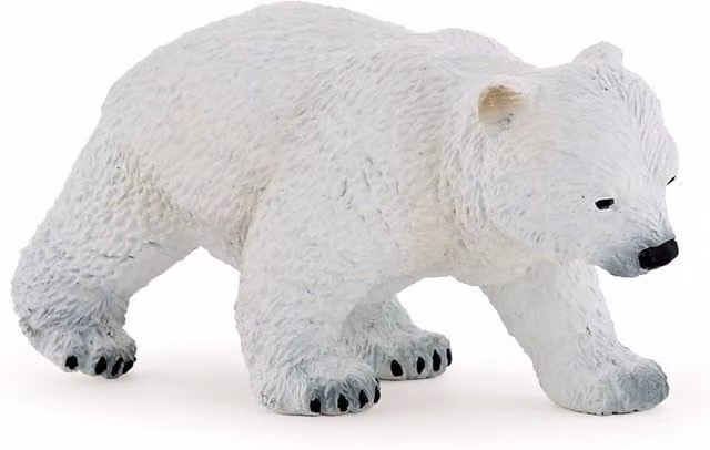 PAPO Wild Animal Kingdom Walking Polar Bear Cub Toy Figure, White