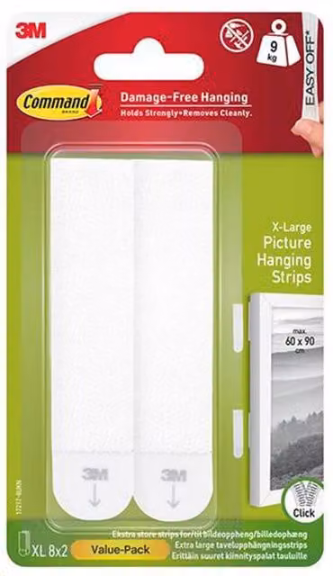 Command Picture Hanging Strips XL Value in White