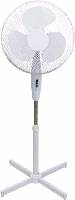 Oypla 16 inch Oscillating Pedestal Electric Cooling Fan, White