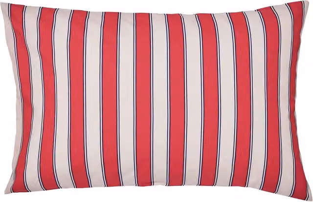 Land & Shore Alec Reversible Floral Cotton Standard Pillowcase Pair in Blue, Red and Pink