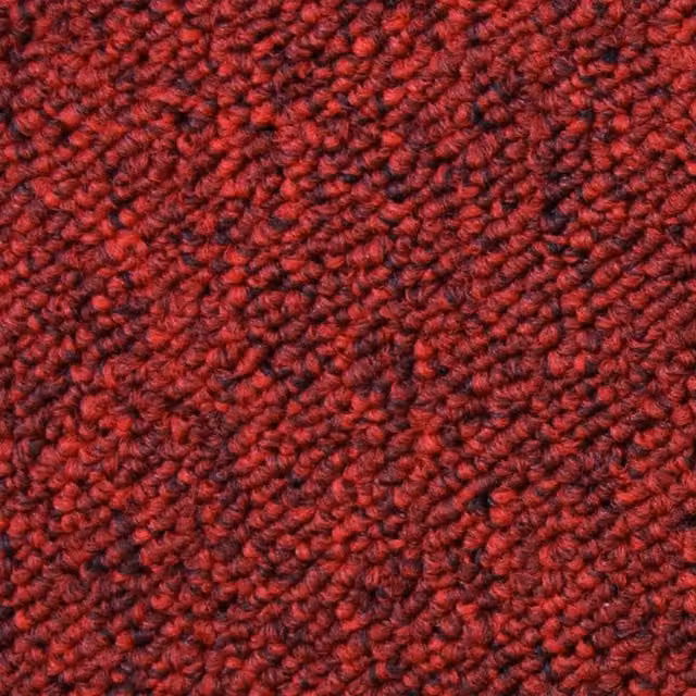 MonsterShop 20 x Scarlet Red Carpet Tiles, 5m2, W/D/H: 50 x 50 x 2 cm