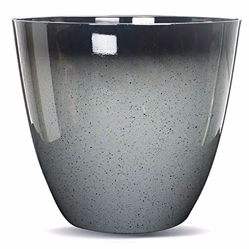 Gr8 Garden Round Glazed Effect Egg Cup Planter in Grey and Red