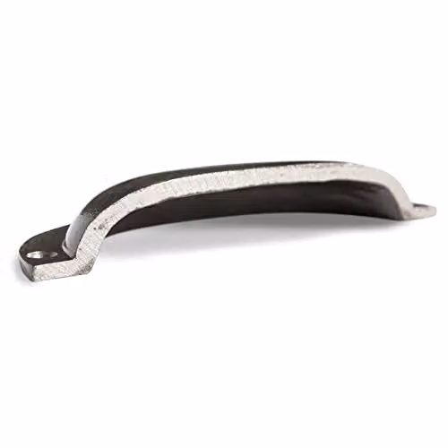 Hammer & Tongs Raw Iron Curved Cabinet Drawer Pulls, Pack of 4, W130mm x H50mm – 2