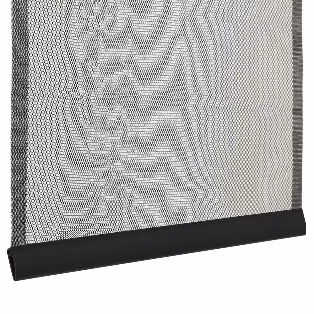 Berkfield Home Insect Door Screen with 5-Piece Mesh Curtain, Black, W/H: 120 x 240 cm – 3