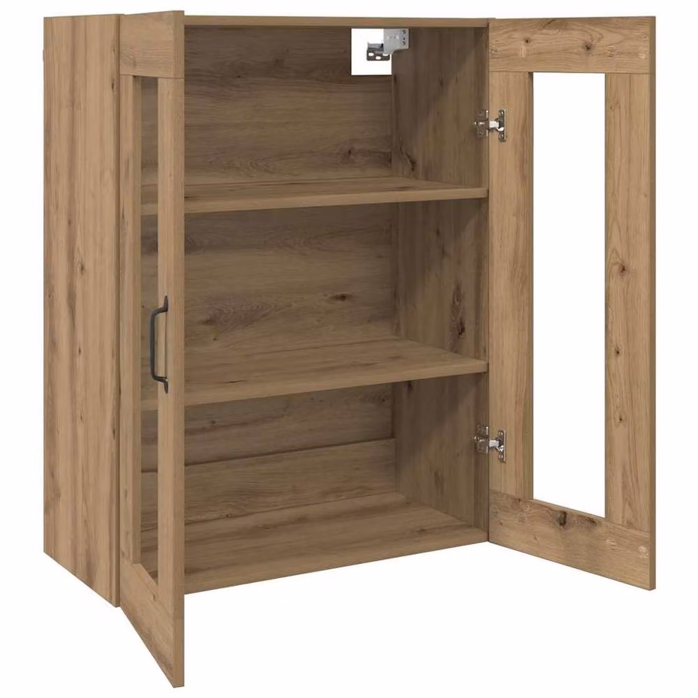 Berkfield Home Modern Hanging Wall Cabinet in Brown, W/D/H: 69.5 x 34 x 90 cm – 4
