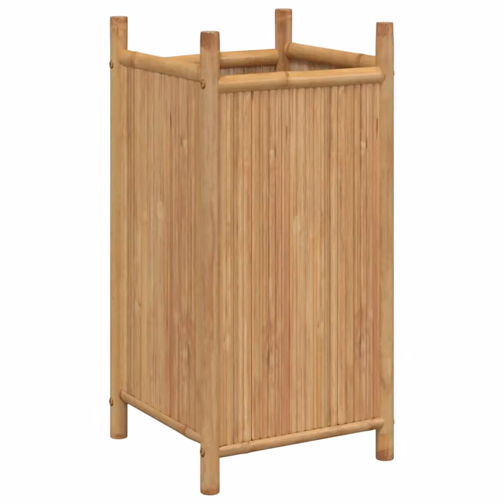 Berkfield Home Brown Wood Planter Tub, W/D/H: 40 x 40 x 80 cm – 2