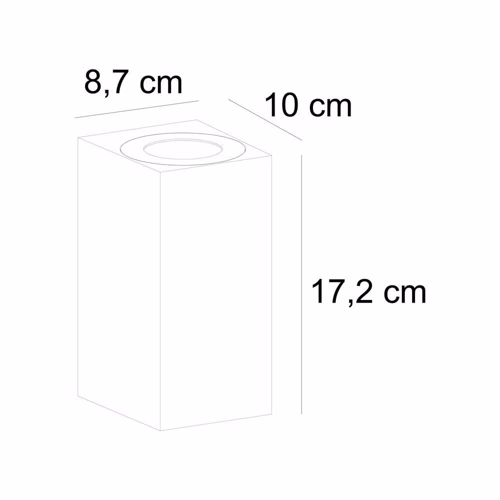 Nordlux Canto Black Metal Outdoor Wall Light with GU10 Up and Down Lighting, IP44 Saltwater Resistant – 3
