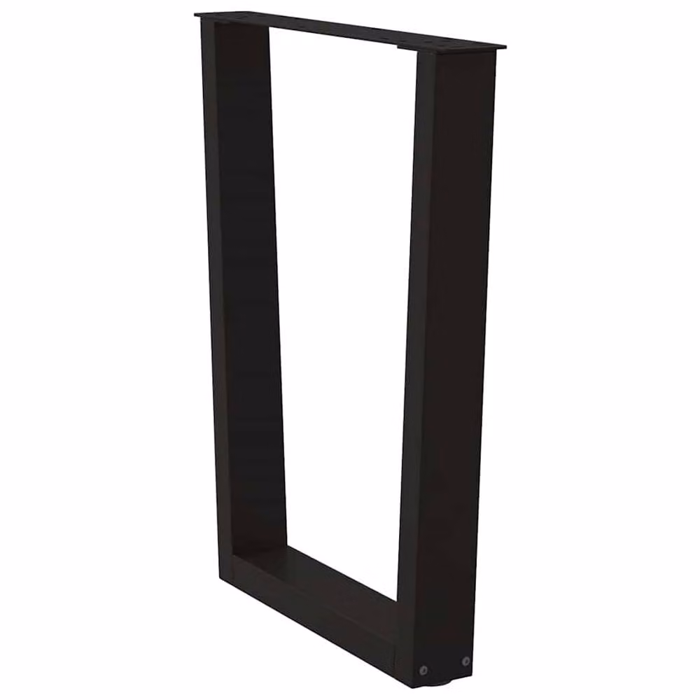 Berkfield Home V-Shape Dining Table Legs, 2 Pieces, Black Steel, W: 60 cm, H: 72-73.3 cm – 4